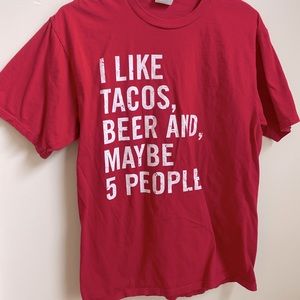 Medium Tacos and Beer T Shirt